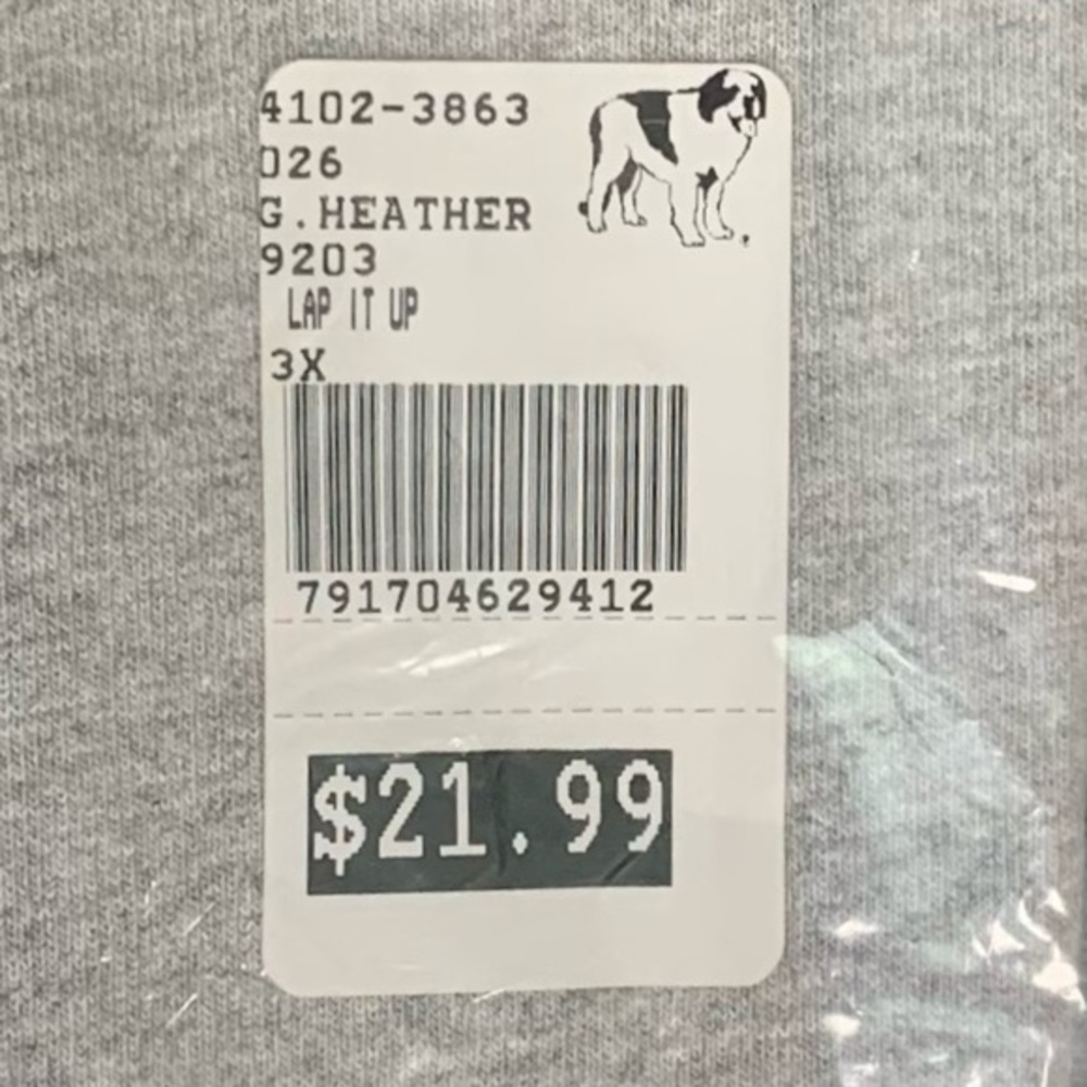 Big Dogs NWT sealed heather gray “Party” short sleeve tee shirt - Picture 3 of 10
